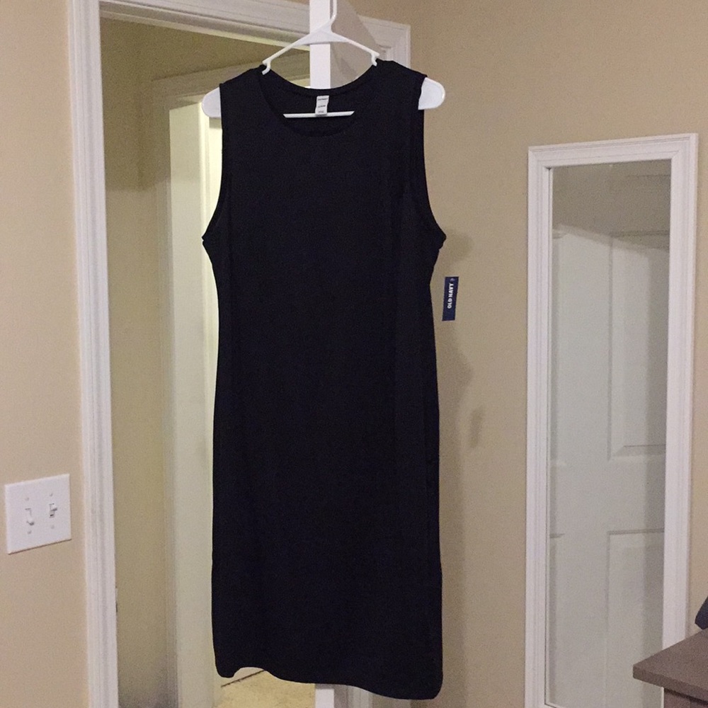 Sleeveless black knee length dress, Old Navy ,XL